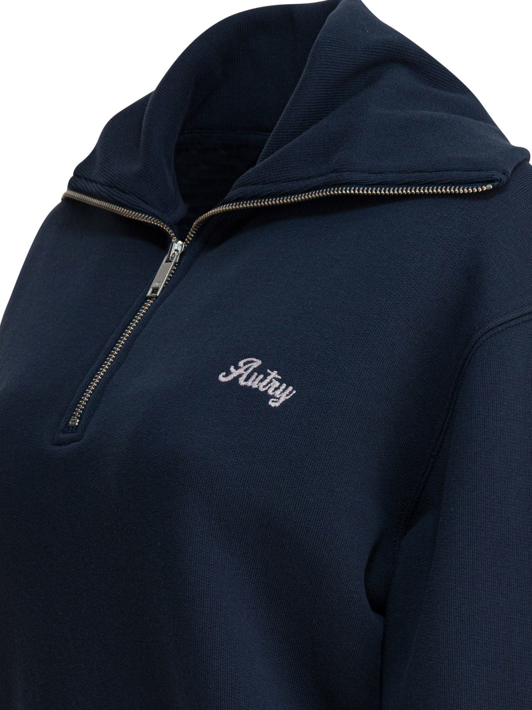 Autry Sweatshirt With Half Zipper And Club Logo Sweatshirts - Blue | 115df790c4fe6c3ba2e284bc6cbe6167c70b0830