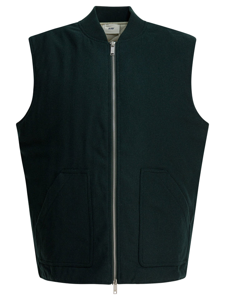 Autry Sleeveless Wool Jacket Jackets and Coats - Green | 94b9d3b89153345717d56db98a06a0634fcab14e