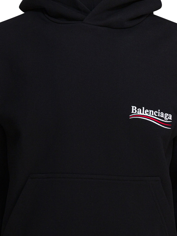 Balenciaga Political Campaign Sweatshirts - Black | 81ae5a6ee1f638d15422b012cf97fbfeef16ca40