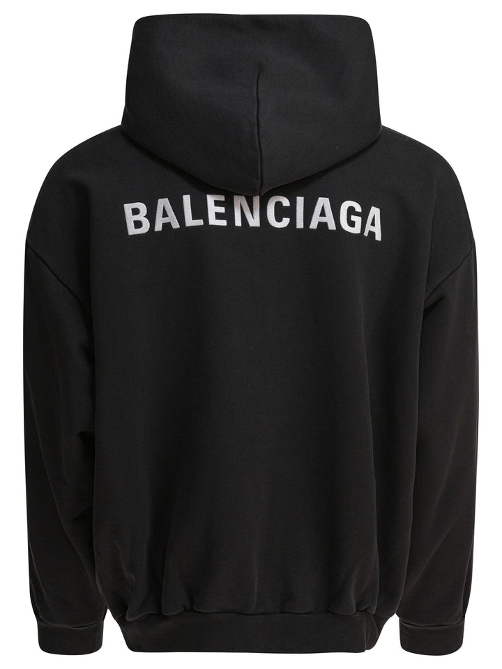 Balenciaga Back Sweatshirts - Black | 7f83ee9d396ce01a00bc3bca70b08295e25e68e6