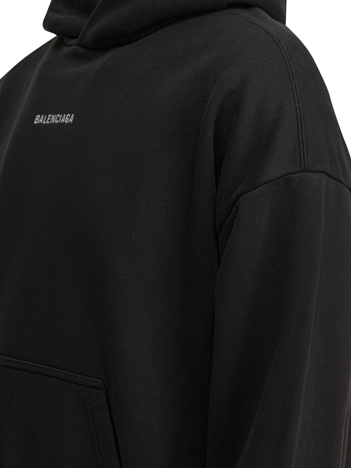 Balenciaga Back Sweatshirts - Black | 321a509de1eb30376758cec905c462171c0f5b04