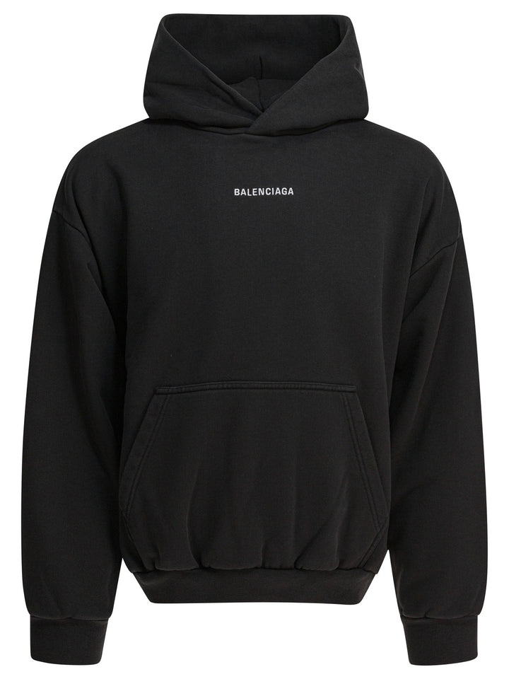Balenciaga Back Sweatshirts - Black | 84caff48f132721fbcdc557ef8737ee00858f603