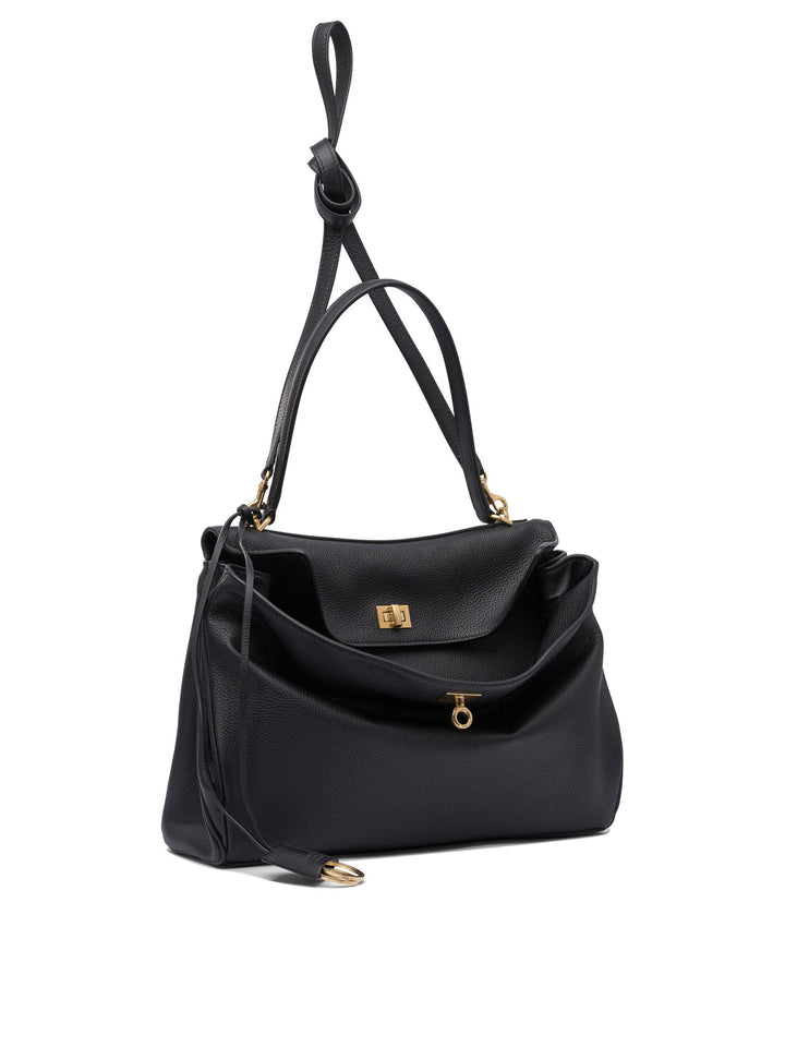 Balenciaga Rodeo Shoulder Bags - Black | e8210fac88d228627eb447a58a9740620a5a24f3