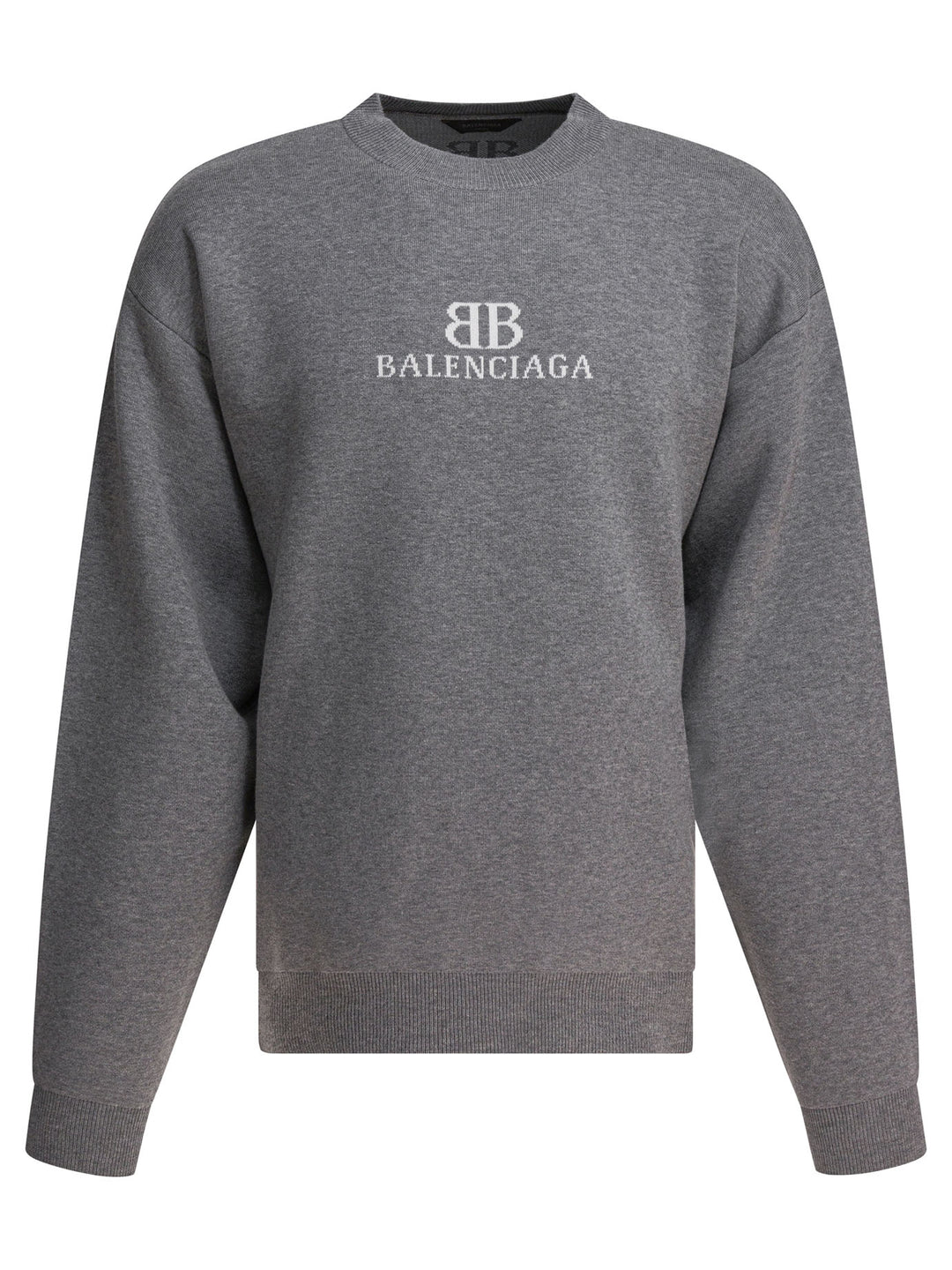 Balenciaga Cotton Crewneck Sweatshirt Sweatshirts - Grey | 35dfa1308ee239cafcb5e6f5be9bd3dbc54b87c5