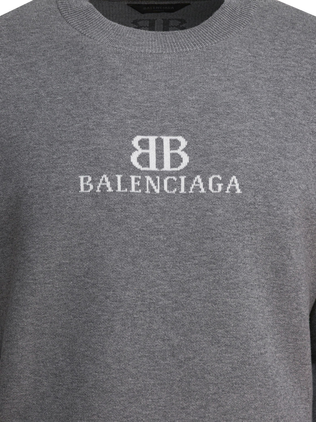Balenciaga Cotton Crewneck Sweatshirt Sweatshirts - Grey | 75bc0c3003951b3e9f4b5d213a2fc9a695e45a91