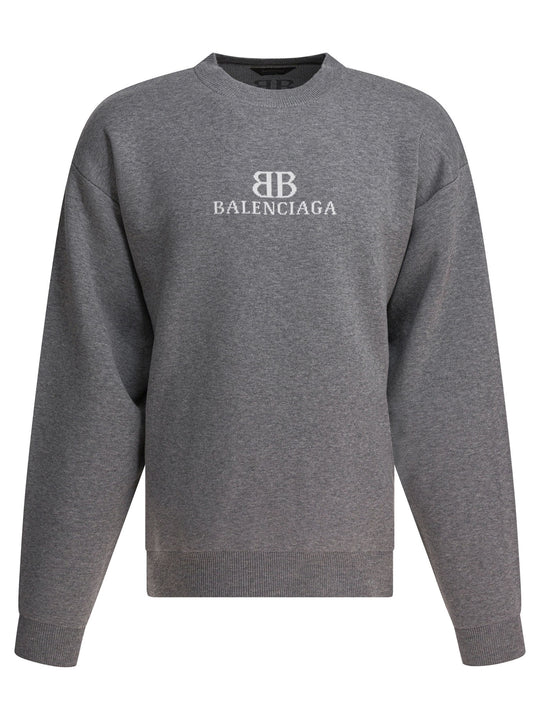 Cotton Crewneck Sweatshirt Sweatshirts Grey