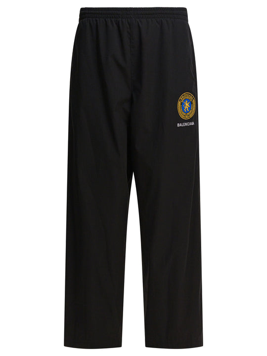 Sports Pants With Logo Trousers Black