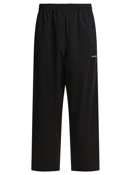 Sports Pants With Logo Trousers Black