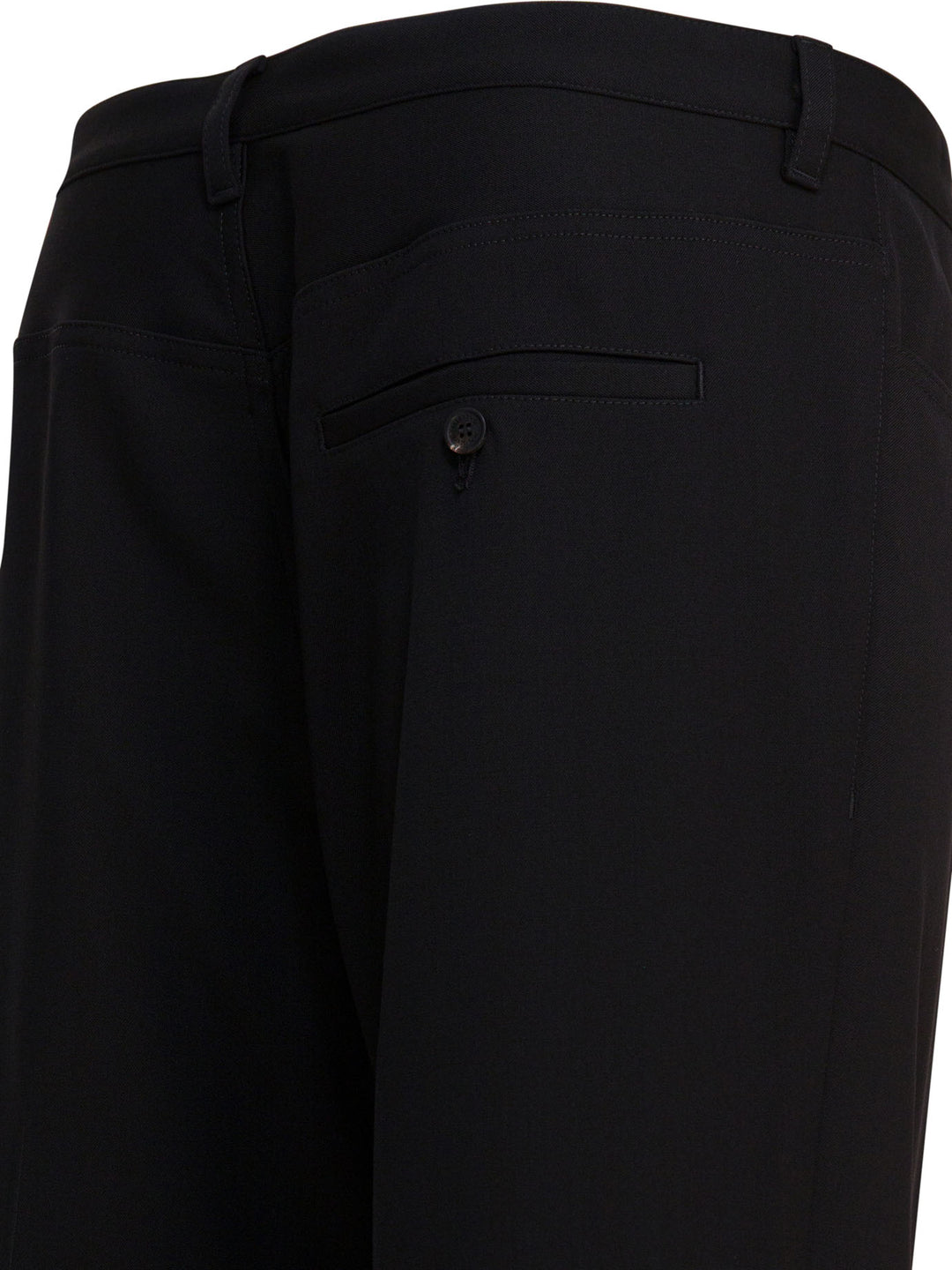 Balenciaga Wool Tailored Pants Trousers - Black | edddc1e6b3cd89d1ed9bcb96cf6b6f6ba0fb6959