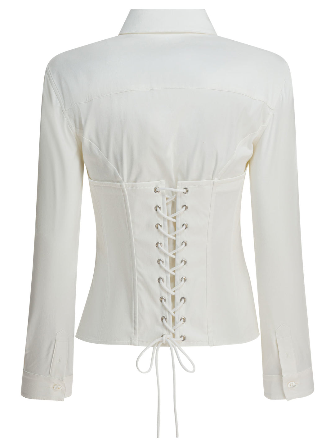 Balenciaga Corset Shirt Shirts - White | 5d48ce9d9af585ec2fb1eb12aff81913e5a92acf