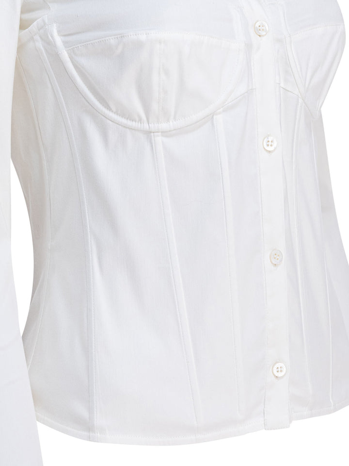 Balenciaga Corset Shirt Shirts - White | a72febbe78fba4f33cc13671993e3f40082da8fe