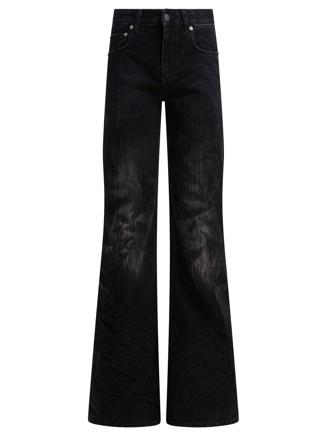 Balenciaga Wide Leg Jeans - Black | 58748ae822e6d62f4fec163831dacecc80d6b102