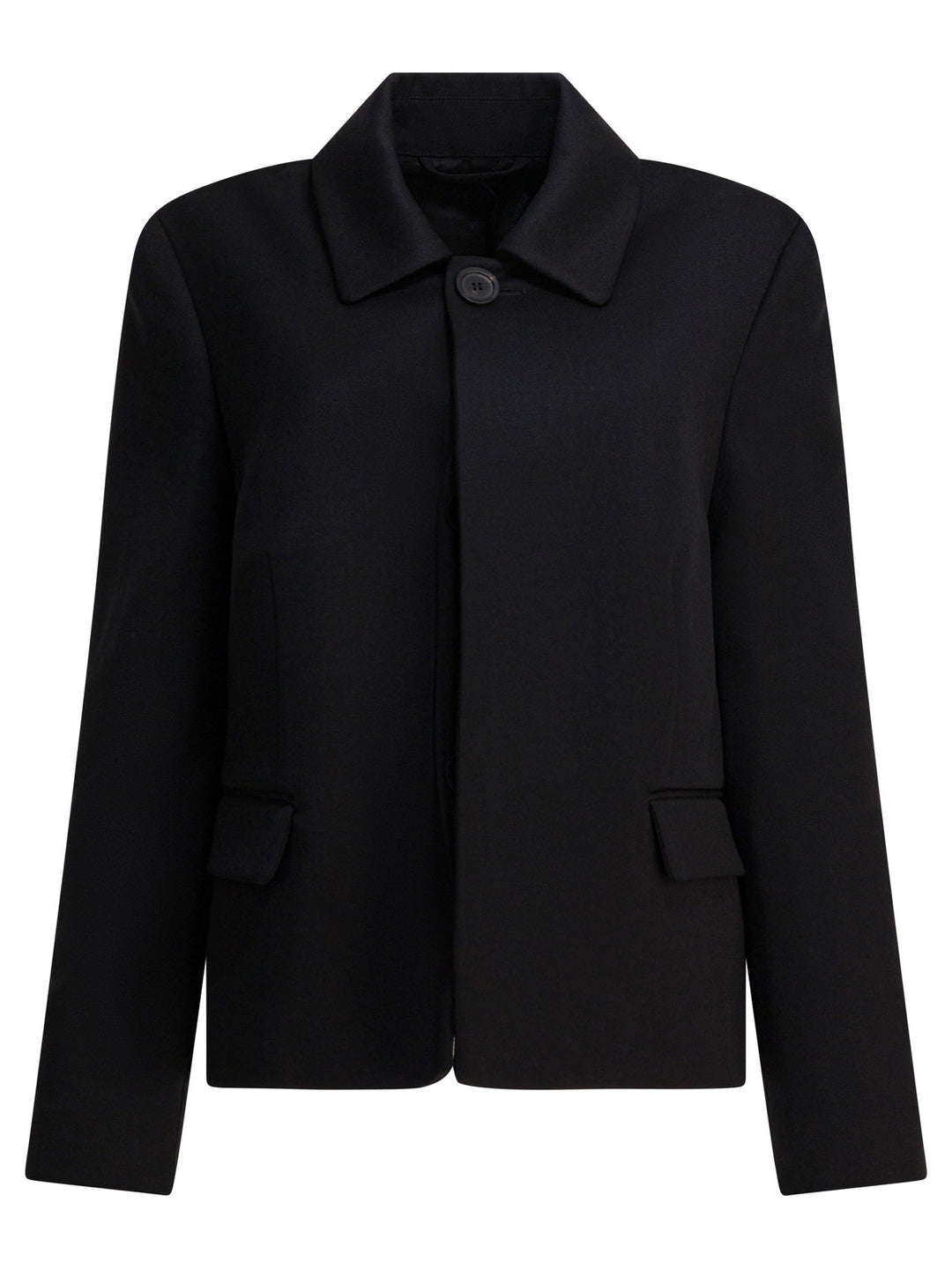 Balenciaga Wool Jacket Jackets and Coats - Black | cb0919e95761d6938142e3720c435ea3f689424d