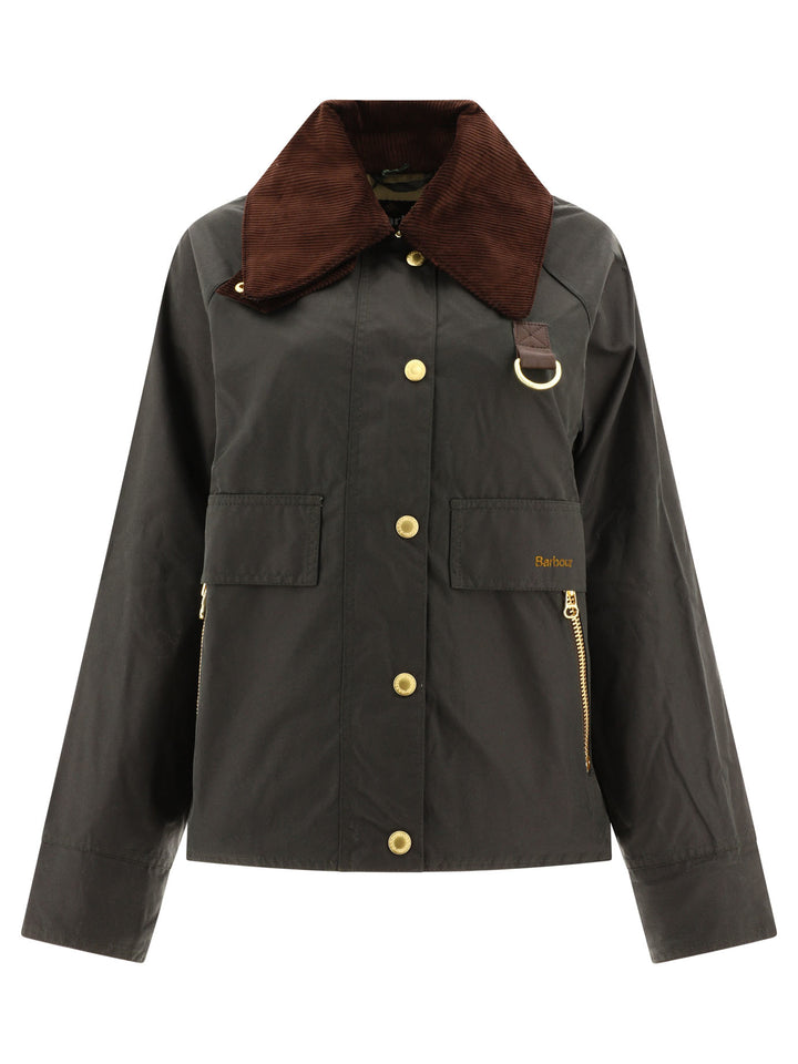 Barbour Catton Wax Jackets and Coats - Green | 14c28a82e0f777f89364f8391395e09931a91c92