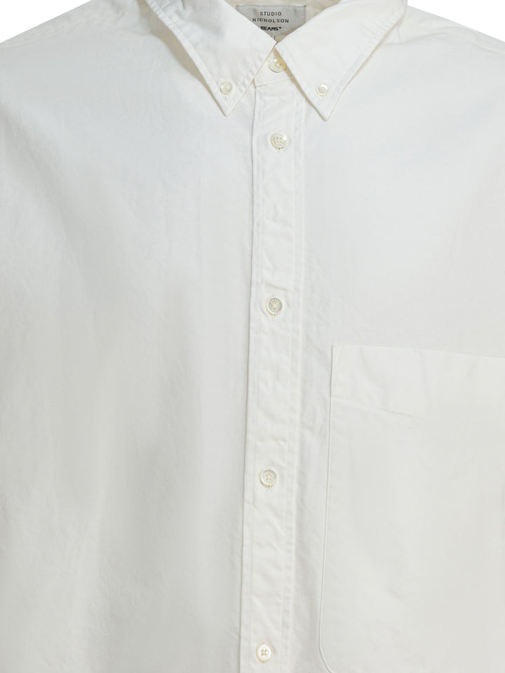 Beams Plus Lisa Oxford Sn Shirts - White | 022e5bf198c35ae298c088afae1cc226f7700c36