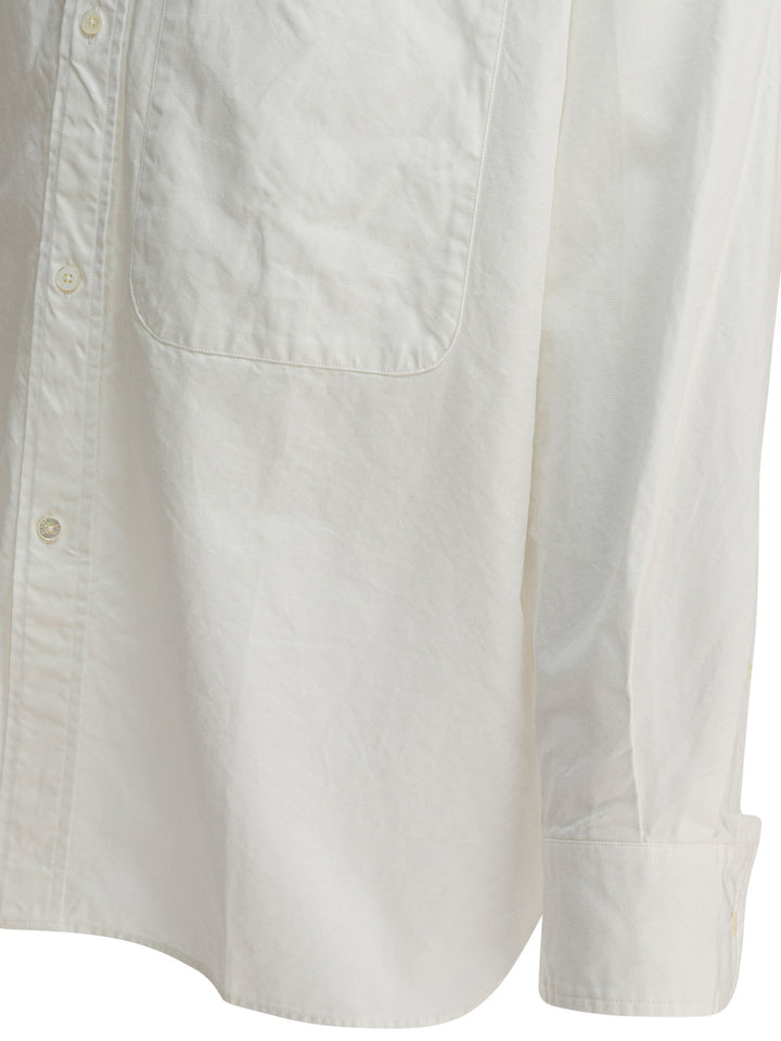Beams Plus Lisa Oxford Sn Shirts - White | 58502b210d50385c3995517729792d9d893051b3
