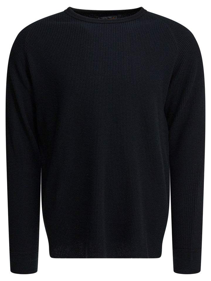 Beams Plus Crew Thermal 30 T-shirts - Black | 83d7ed83ffad67bd04c0a303b4787ae731d4f017