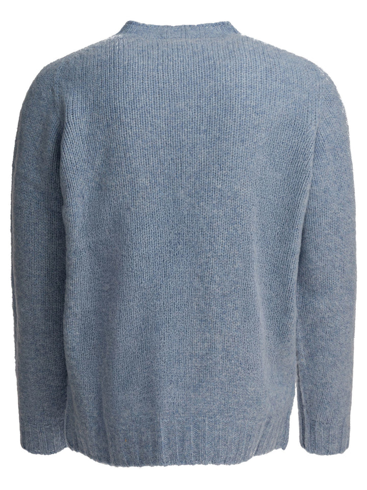 Beams Plus Shaggy Bernard Knitwear - Light blue | b1a68842703ea823875847df9edb5d83d6df8ce8