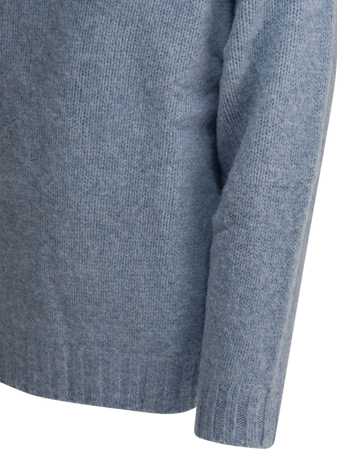 Beams Plus Shaggy Bernard Knitwear - Light blue | d5b75c326499897c7ee181220e4f4a4ad8e9ef5b