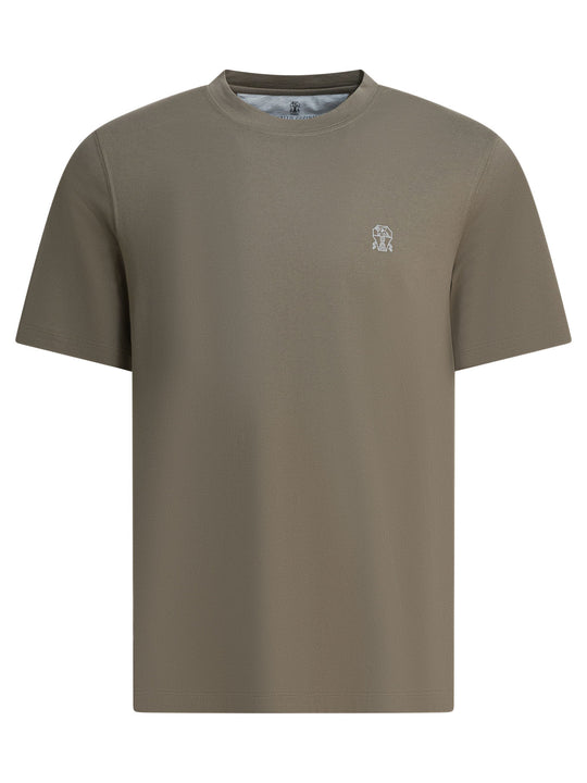 T-Shirt With Logo T-Shirts Green