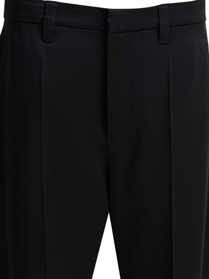 Brunello Cucinelli Wide-Leg Pants Trousers - Black | 177fcb0f5058ca973ad8e460899fab085f2f55f3