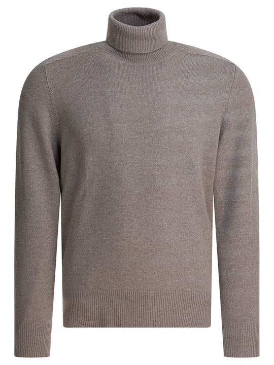 Cashmere Turtleneck Knitwear Beige