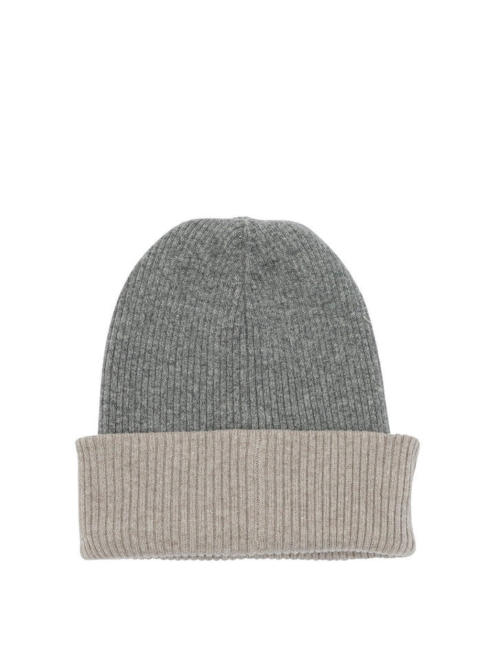 Brunello Cucinelli Reversible Cashmere Beanie Hats - Grey | c01044d1c9a8b1a323d2e0731f0c9a65d62caf7b