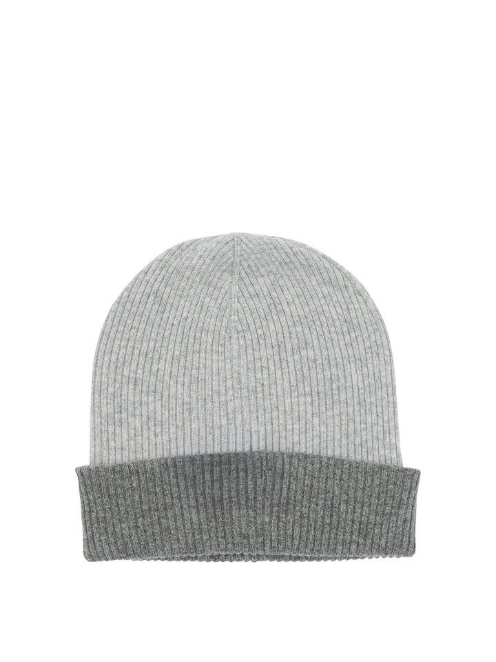 Brunello Cucinelli Reversible Cashmere Beanie Hats - Grey | cf6a1620b4b8f9ba06def1f64e04b99dc9b5b62a
