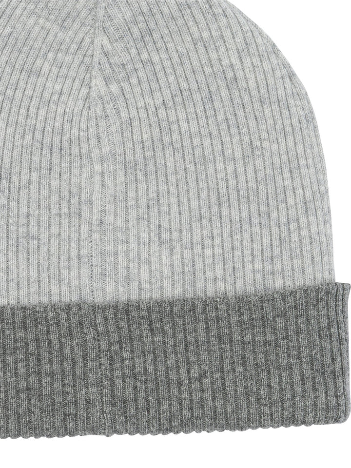 Brunello Cucinelli Reversible Cashmere Beanie Hats - Grey | 0668598943e4ed4fb7229247e839db0d998cc0d8
