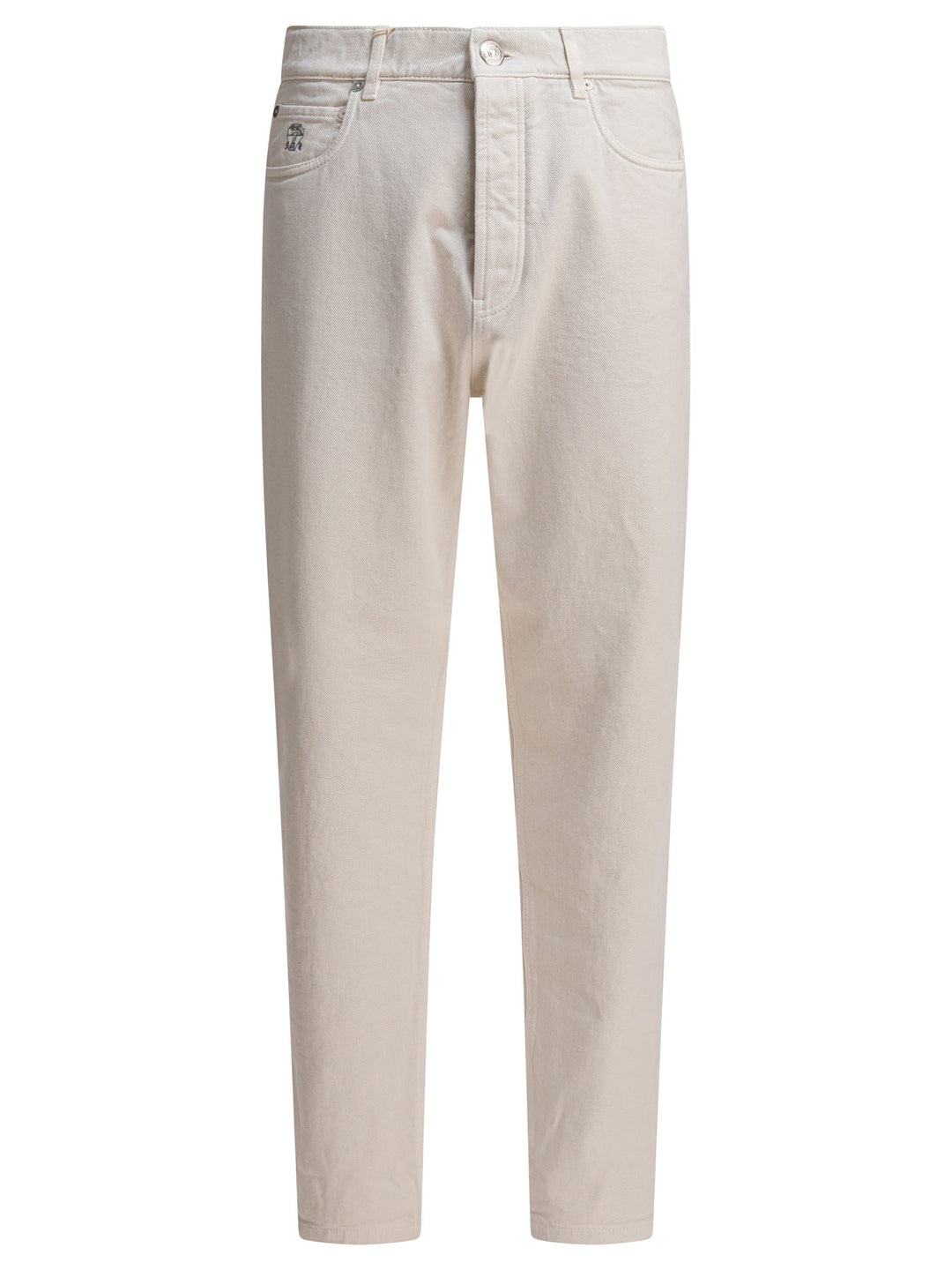 Brunello Cucinelli Five-Pocket Pants Iconic Fit Jeans - White | 495c4e837c529913d707ccb0aaa09b4ce125e4cb