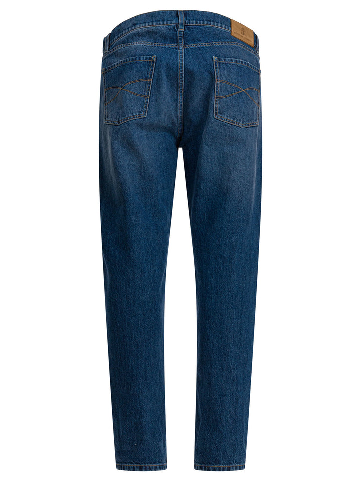 Brunello Cucinelli Five-Pocket Jeans - Blue | c8b4ecad503022e1ca99f4f4973fefc08e904d90
