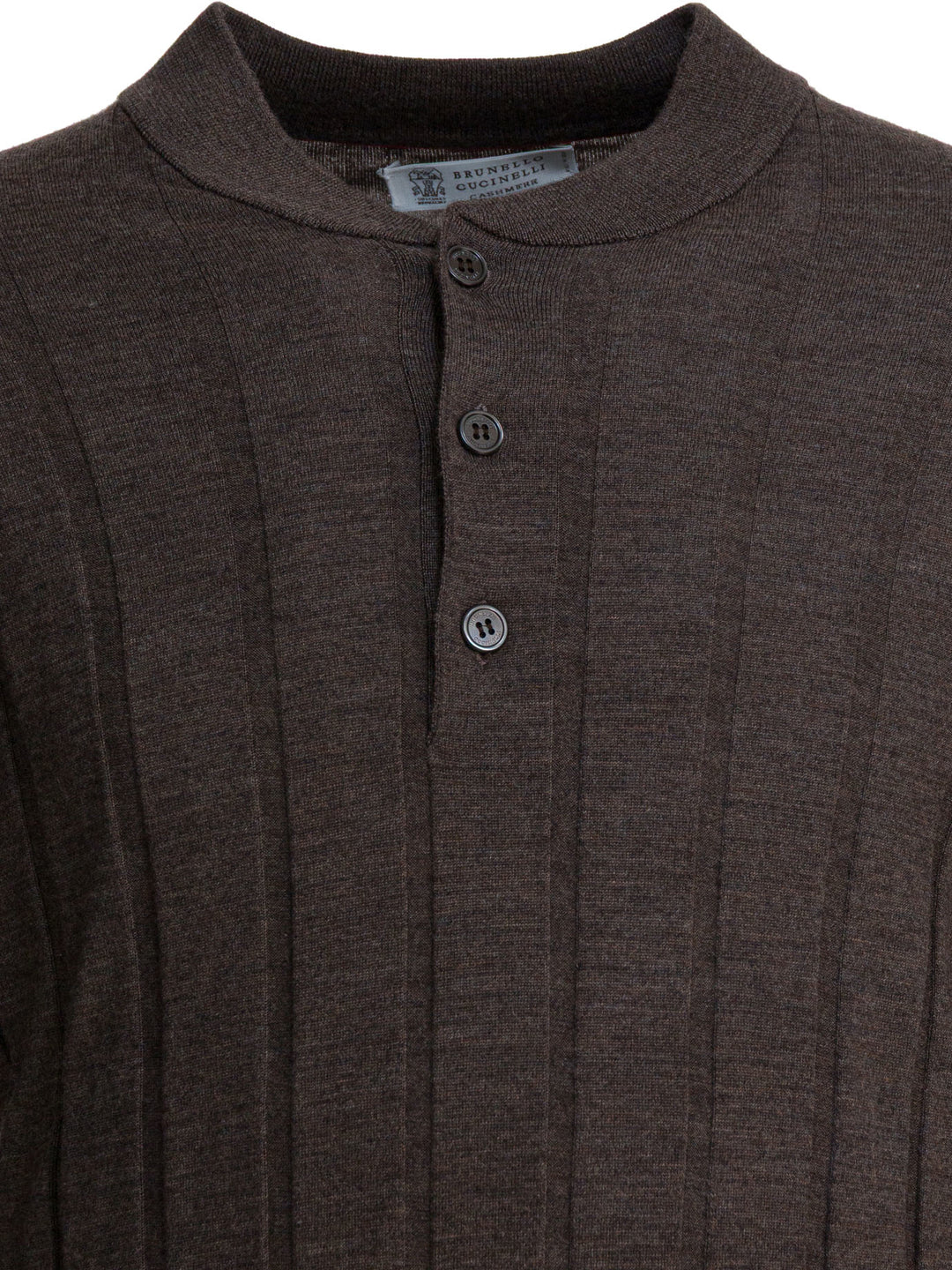 Brunello Cucinelli Wool And Cashmere Crewneck Sweater Knitwear - Brown | 9ff2cfcdf7ac95616dba5b282e10c378507c855b