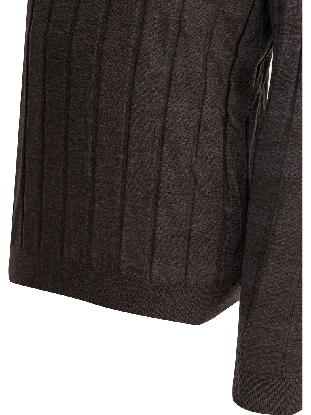 Brunello Cucinelli Wool And Cashmere Crewneck Sweater Knitwear - Brown | ae93a457498e2f573a3bd7273a90ac1d0f3e1b77