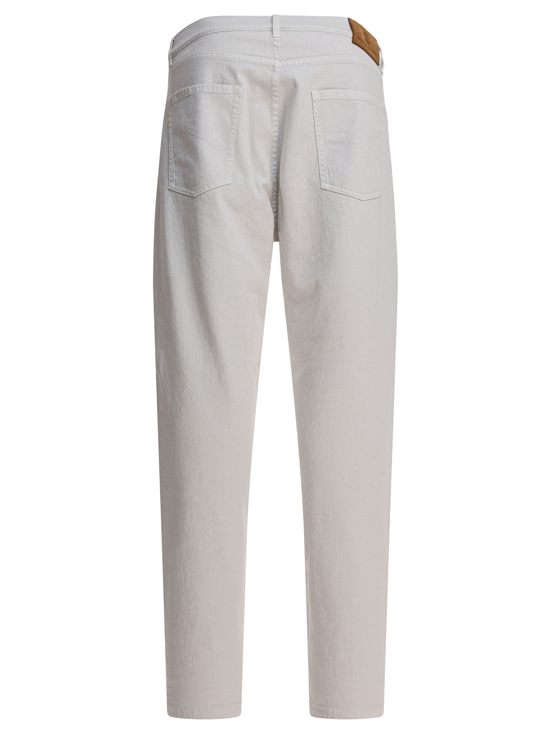 Brunello Cucinelli Straight-Leg Jeans - White | 4d5ab1d48d75bc4e37e2ec86c23a0c9f4be5255e