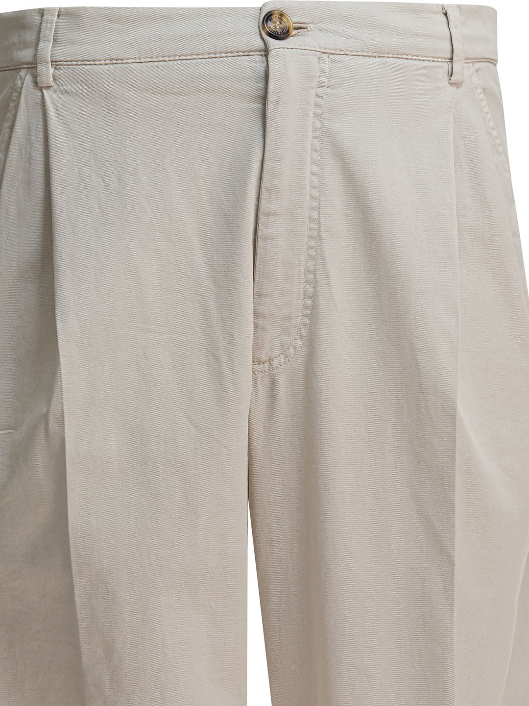 Brunello Cucinelli Cotton Chino Pants Trousers - Beige | 193a9c599f65302effaa77ff2678f47e6ab9c686