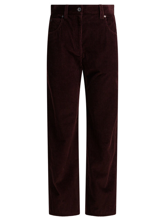Five-Pocket Corduroy Pants Trousers Bordeaux