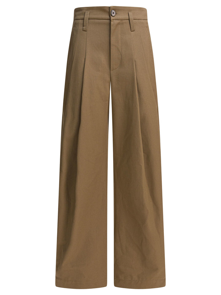 Brunello Cucinelli Baggy Trousers - Brown | e1bc79da497228bf7ae048b6fad5d524cd7fb789