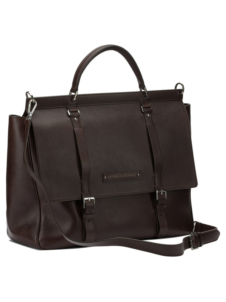 Brunello Cucinelli Cartella Casual Travel & Sport - Brown | 63fb2218d5764e1196b2d542857cdfff7706d2fa