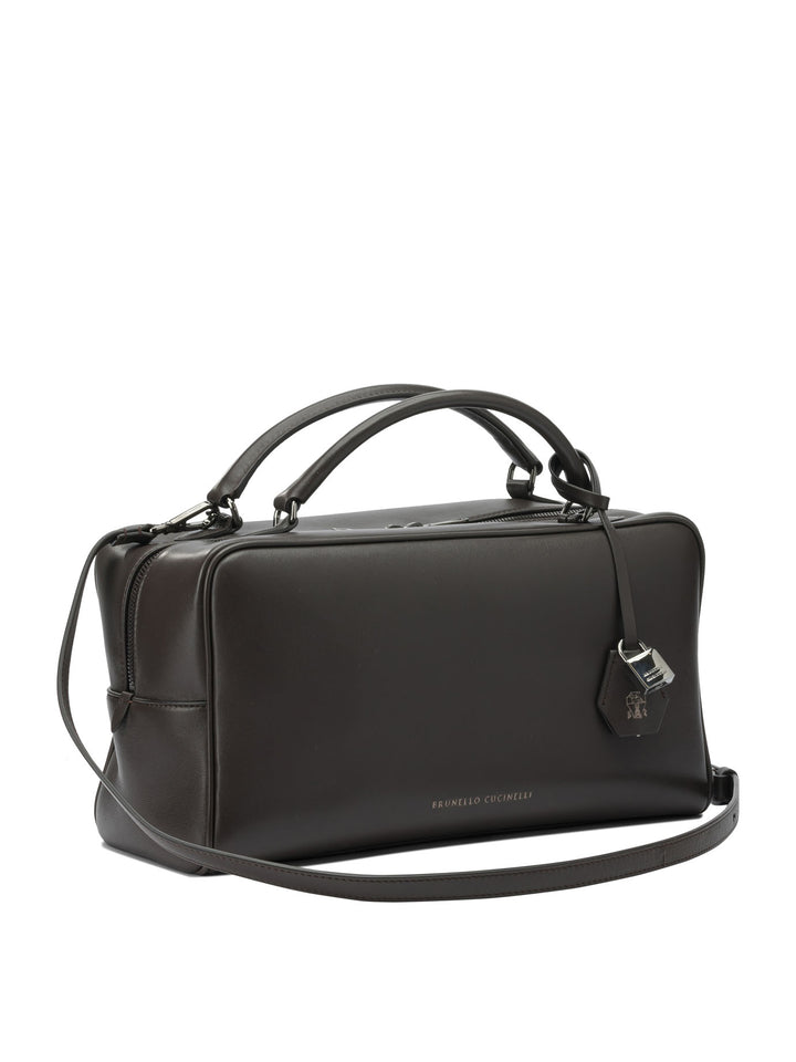 Brunello Cucinelli Boston Explorer Handbags - Brown | e164f7a9fb807c776ddcf9164dc289796f67ae2b