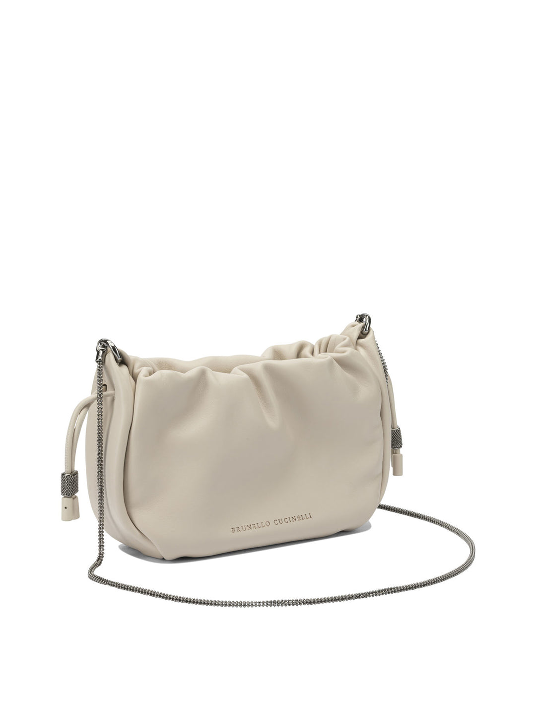 Brunello Cucinelli Bucket Mellow Crossbody Bags - Beige | 292b9a2e523bb240e9782627a2b4186700c42319