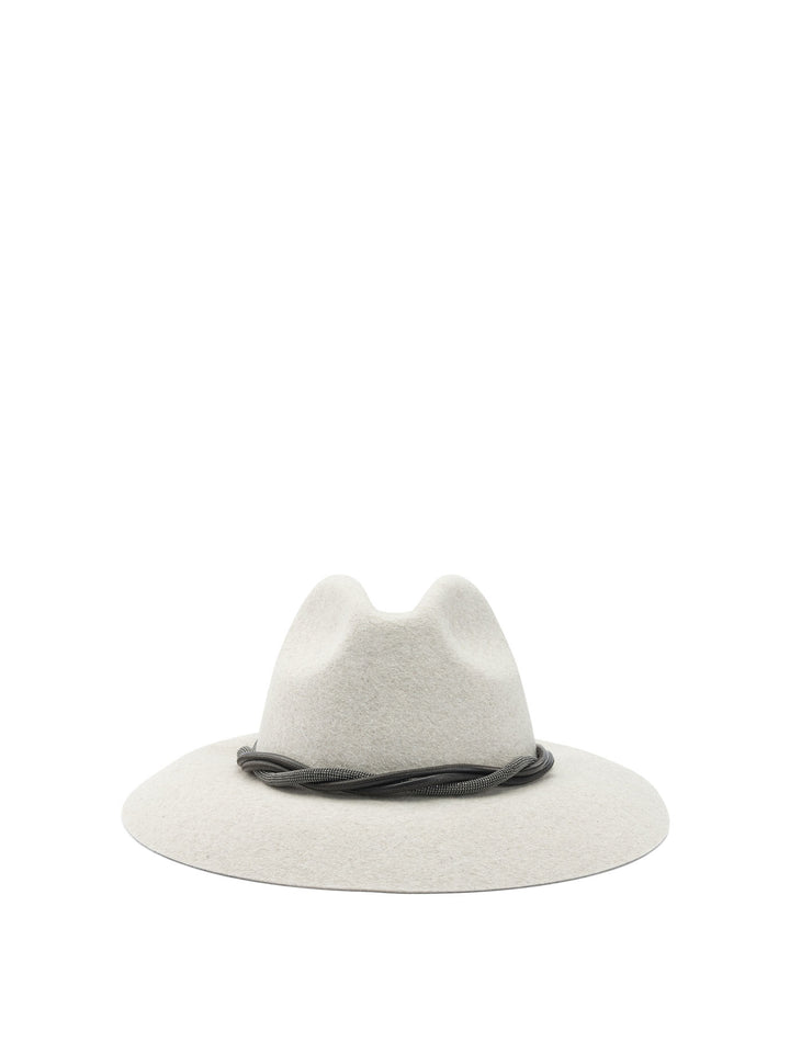 Brunello Cucinelli Felt Fedora Hat Hats - White | 7cb4534f73d69d9b523b59363a5fd5944f829f49