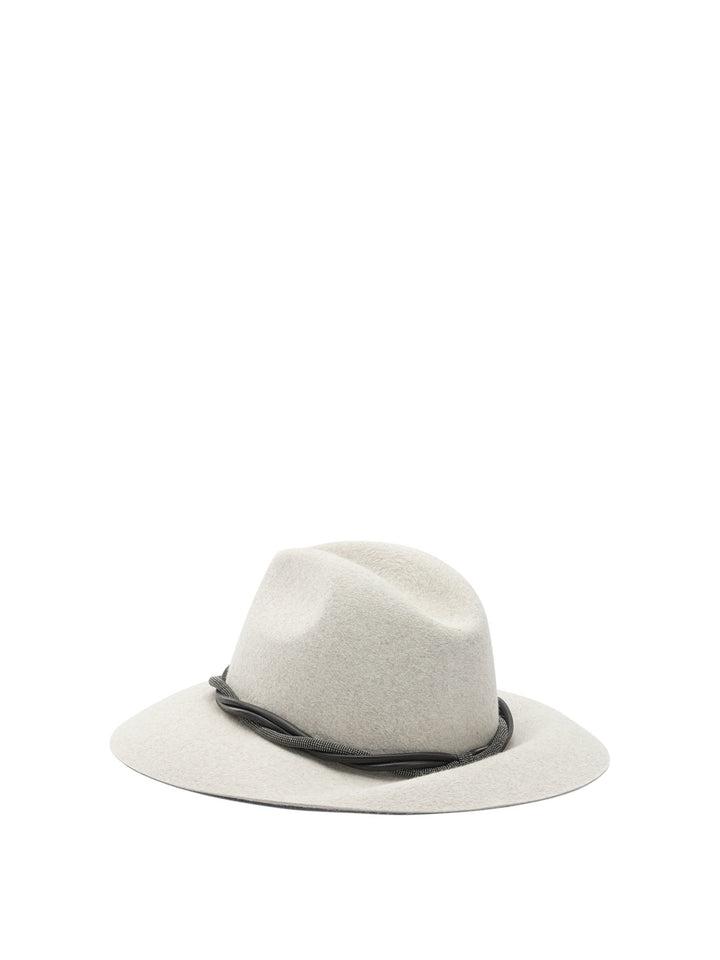 Brunello Cucinelli Felt Fedora Hat Hats - White | 7edbc4b4188d69380c25e27dfd2647b553991010