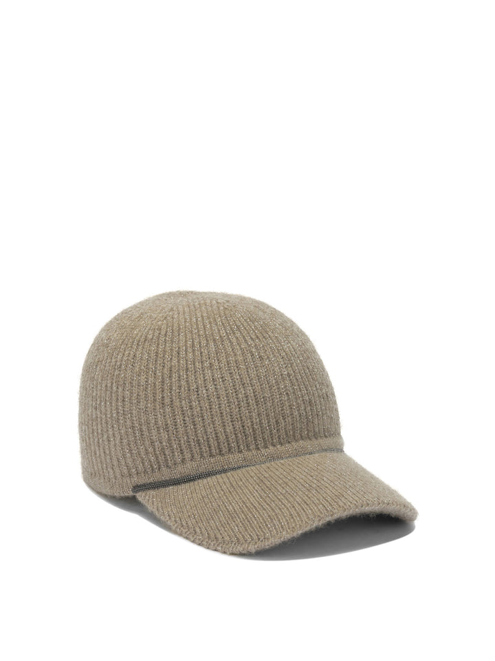 Brunello Cucinelli Cashmere Trucker Hat Hats - Beige | a1e629bf54de849d94cd1085c080e9e5e339b4ef
