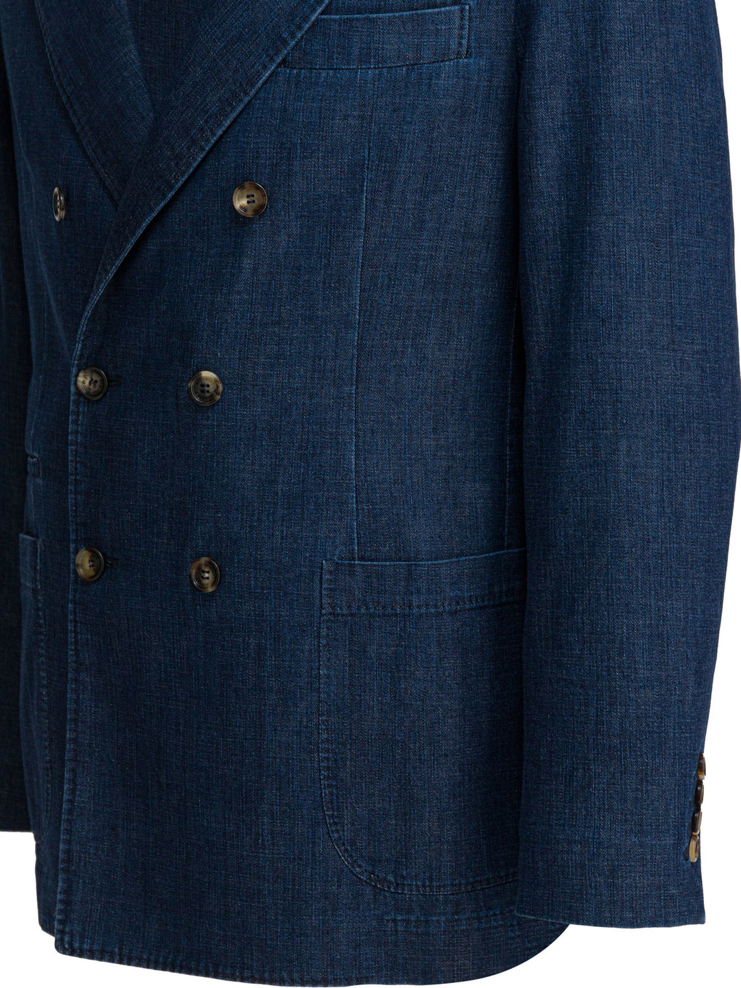 Brunello Cucinelli Double-Breasted Blazer Jackets and Coats - Blue | 7a276e9e9d32561d4992649ee5d24c353064e6e3