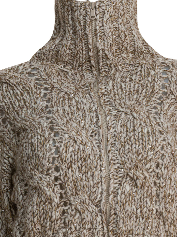 Brunello Cucinelli Dazzling Chiné Knitwear - Beige | c74d15c4d8c2be734145b67dfcd75ee5dea00578