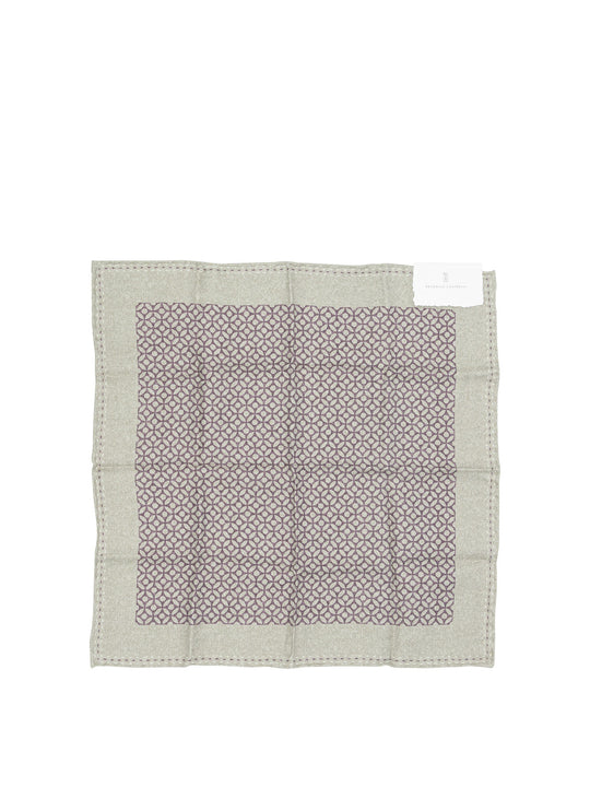 Silk Pocket Clutch Sciarpe & Foulard Beige