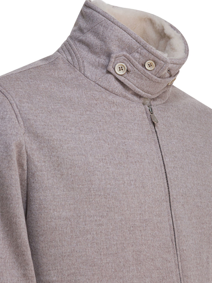 Brunello Cucinelli Cashmere Beave Bomber Jacket Jackets and Coats - Brown | ba58fa6fbf19c5977e6b407373c6006039352a37