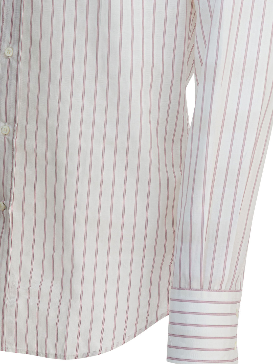 Brunello Cucinelli Cotton Striped Shirt Shirts - White | c1b0c355dbf3d784a2bf73603abe1982038bc033