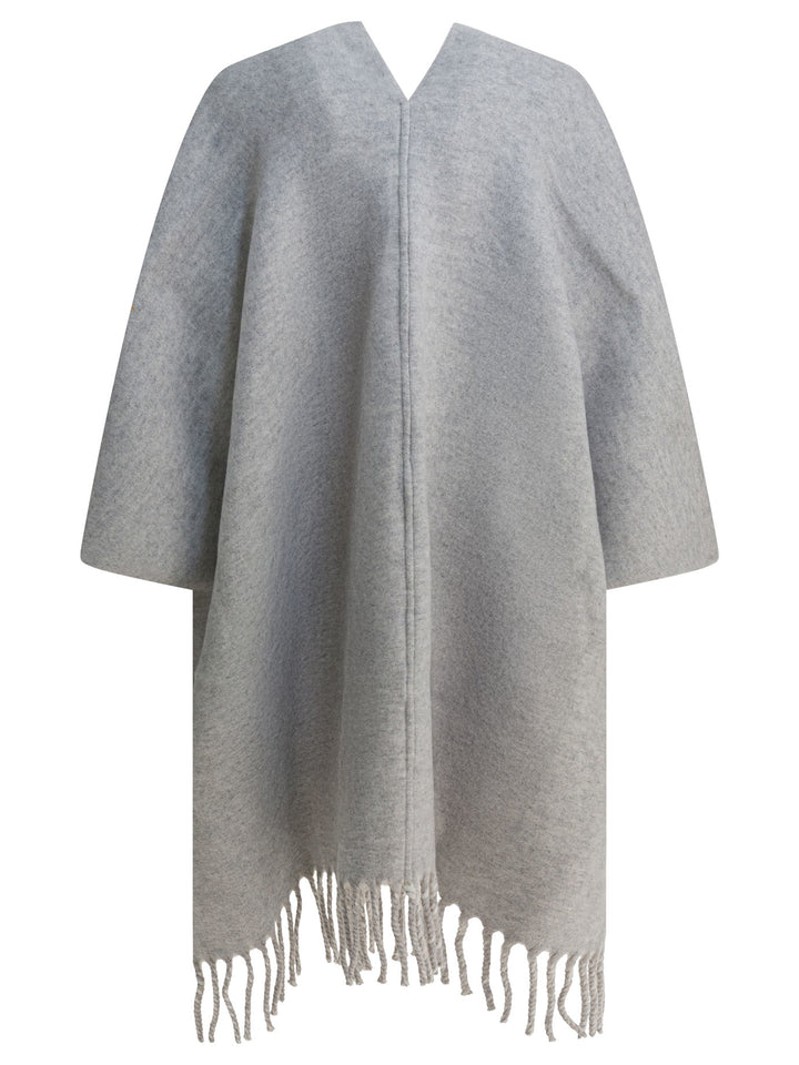 Brunello Cucinelli Reversible Wool And Cashmere Cape Jackets and Coats - Grey | 99dc33e424d9f3925ab5696fc362fda156f9219e
