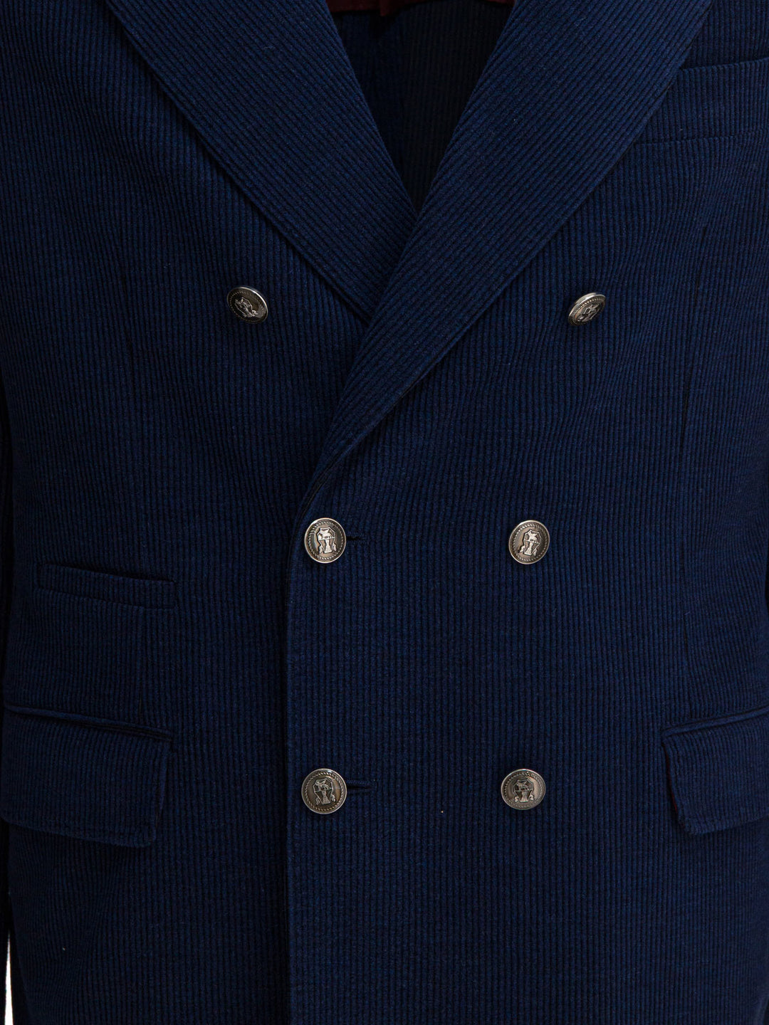 Brunello Cucinelli Wool, Silk And Cashmere Double-Breasted Blazer Jackets and Coats - Blue | faafa9808141e3223b8545cb0d3c919f8b4f3b69